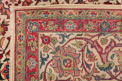 Lot 22 - A FINE KASHAN CARPET, CENTRAL PERSIA