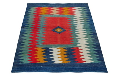 Lot 21 - A FINE SOFREH KILIM, SOUTH-WEST PERSIA