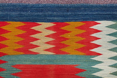 Lot 21 - A FINE SOFREH KILIM, SOUTH-WEST PERSIA