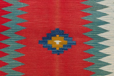 Lot 21 - A FINE SOFREH KILIM, SOUTH-WEST PERSIA