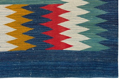 Lot 21 - A FINE SOFREH KILIM, SOUTH-WEST PERSIA