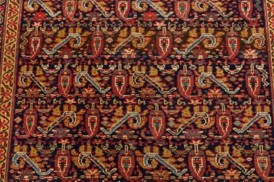 Lot 15 - AN ANTIQUE MALAYIR KELLEH, WEST PERSIA