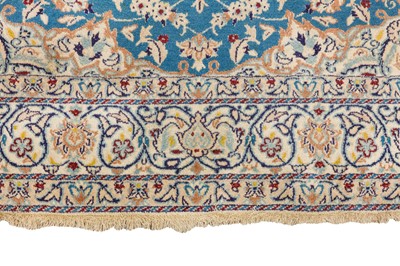 Lot 3 - A FINE PART SILK NAIN CARPET, CENTRAL PERSIA