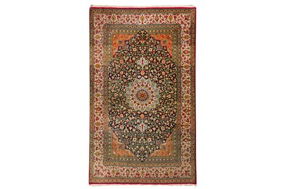 Lot 88 - A VERY FINE QUM RUG, CENTRAL PERSIA