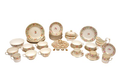 Lot 402 - A GROUP OF EARLY 19TH CENTURY BLOOR DERBY PORCELAIN PART SERVICE