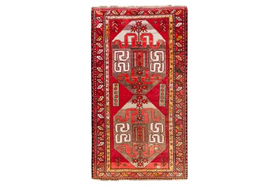 Lot 27 - A FINE KAZAK CHONDZOREK LARGE RUG, SOUTH CAUSASUS