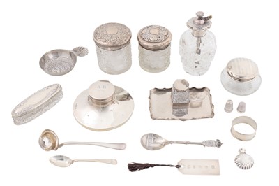 Lot 230 - A mixed group of sterling and other silver