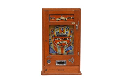 Lot 294 - A 1950s ''WIN & CHEW" PENNY GUM MACHINE