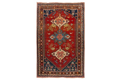 Lot 34 - AN UNUSUAL ANTIQUE SHIRVAN RUG, EAST CAUCASUS