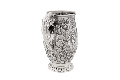 Lot 109 - A late 19th century Chinese export silver mug, Canton circa 1890, marked Shen Chang