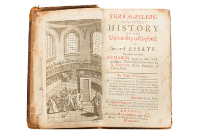 Lot 115 - [Amhurst] Terrae-Filius: Or, the Secret History of the University of Oxford, 2nd Ed. 1726