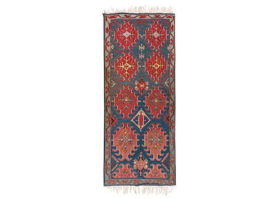 Lot 54 - AN ANTIQUE EAST CAUCASIAN KILIM