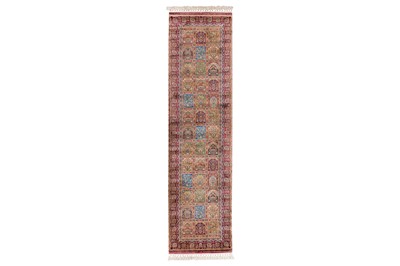 Lot 42 - AN EXTREMELY FINE RUNNER WITH GARDEN DESIGN