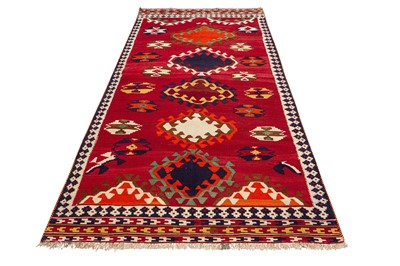 Lot 59 - A FINE QASHQAI KILIM, SOUTH-WEST PERSIA