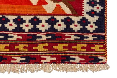 Lot 59 - A FINE QASHQAI KILIM, SOUTH-WEST PERSIA