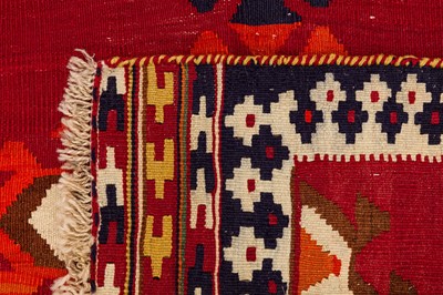 Lot 59 - A FINE QASHQAI KILIM, SOUTH-WEST PERSIA
