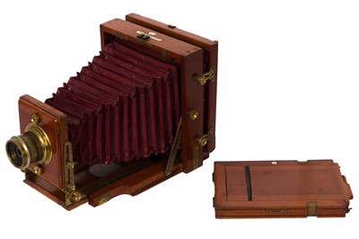 Lot 76 - A J Lancaster 1889 Instantograph Patent Half Plate Field Camera