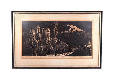 Lot 376 - A FRAMED PICTURE OF UNUSUAL VIEW OF  MOUNT ARARAT ARMENIA 1965