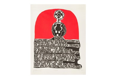 Lot 177 - Hughes. Thistles. Gravestones Broadside. [1967]