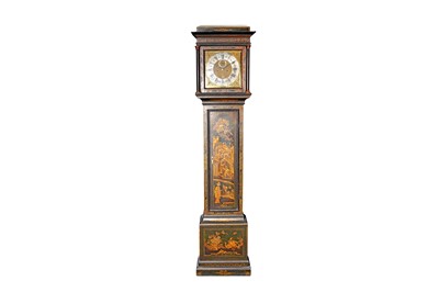 Lot 347 - A GEORGE III CHINOISERIE DECORATED LONGCASE CLOCK, THOMAS FORDHAM, CHELMSFORD