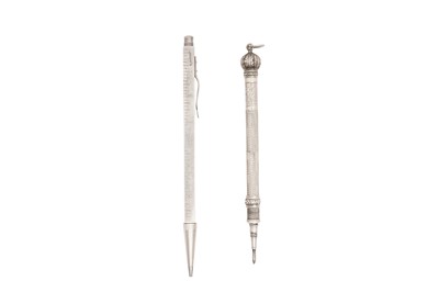 Lot 98 - A SILVER PROPELLING PENCIL WITH A PERPETUAL CALENDAR, 19TH CENTURY