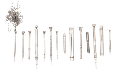Lot 106 - A MIXED GROUP OF PROPELLING PENCILS, TO INCLUDE SAMPSON MORDAN & CO