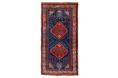 Lot 83 - AN UNUSUAL DOUBLE PRAYER ANTIQUE KAZAK RUG, SOUTH CAUCASUS