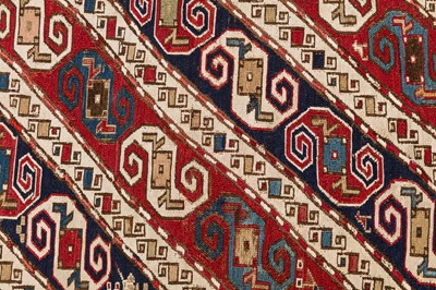 Lot 2 - A TWO SHAHSAVAN FLAT WEAVE SMALL RUGS, NORTH-WEST PERSIA
