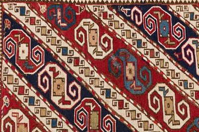 Lot 2 - A TWO SHAHSAVAN FLAT WEAVE SMALL RUGS, NORTH-WEST PERSIA