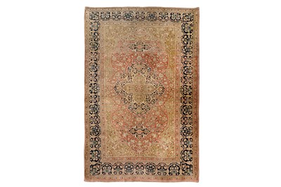 Lot 60 - A VERY FINE ANTIQUE MOCHTASHEM KASHAN RUG, CENTRAL PERSIA