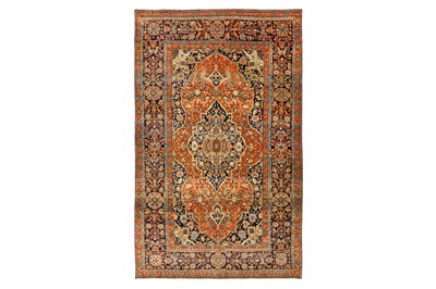 Lot 105 - A VERY FINE ANTIQUE MOCHTASHEM KASHAN RUG, CENTRAL PERSIA