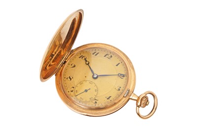 Lot 78 - FULL HUNTER POCKET WATCH - 14K GOLD