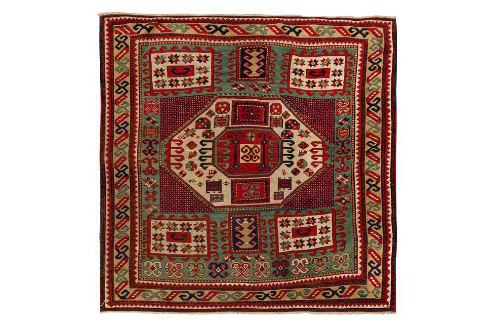 106 - AN ANTIQUE KAZAK KARACHOPF RUG, SOUTH CAUCASUS