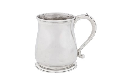 Lot 568 - A George II sterling silver mug, London 1732 by Richard Burcombe (reg. 10th Feb 1724)