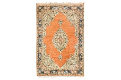 Lot 108 - A FINE INDO-TABRIZ CARPET