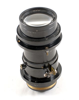 Lot 207 - A 8" f2.9 Dallmeyer Pentac Lens in a Large Rigid (non focussing) Mount.
