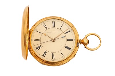 Lot 80 - WILLIAM DUCKWORTH 18CT GOLD POCKET WATCH