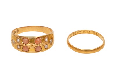 Lot 19 - TWO GOLD RINGS