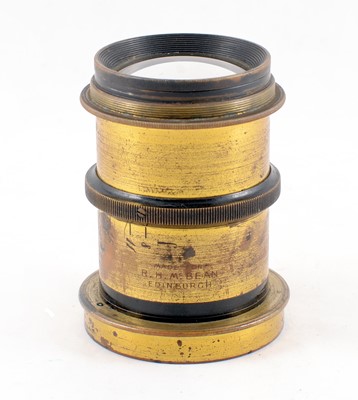 Lot 77 - A Good J R Murray 10" x 8" Wood & Brass Field Plate Camera.