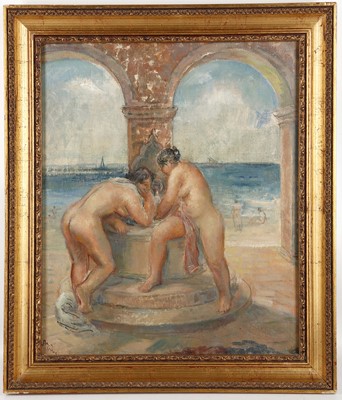 Lot 85 - Mid 20th century, British School. 'The Gossip'....