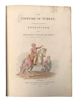 Lot 64 - [Dalvimart (Octavien)] The Costume of Turkey