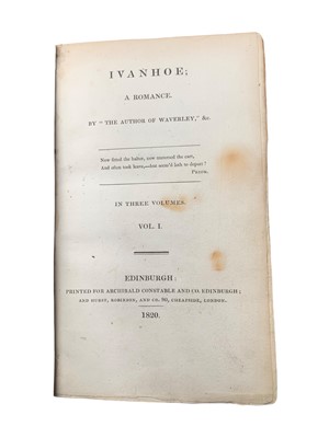 Lot 147 - Scott (Walter) Ivanhoe: A Romance.