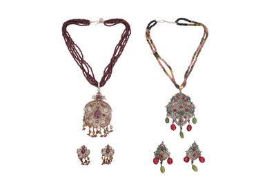 Lot 45 - A GROUP OF GEM-SET INDIAN JEWELLERY