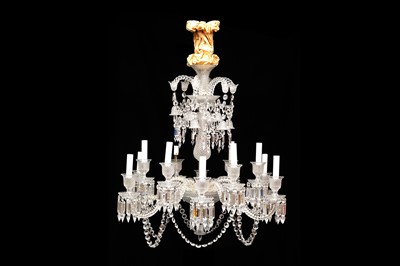 Lot 320 - A BACCARAT ZENITH TWELVE BRANCH CHANDELIER