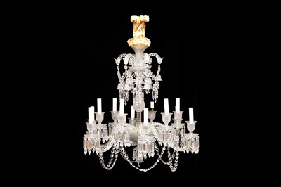 Lot 321 - A BACCARAT ZENITH TWELVE BRANCH CHANDELIER