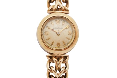 Lot 265 - A LADY'S GOLD JAEGER LeCOULTRE DRESS WATCH