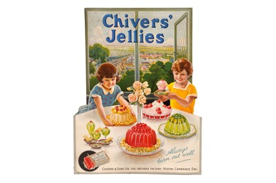 Lot 284 - A LARGE CHIVERS JELLIES 'ALWAYS TURNS OUT WELL' ADVERTISING COUNTER DISPLAY STAND