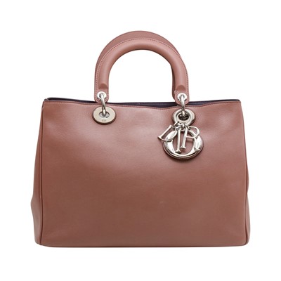 Lot 10 - Christian Dior Dusty Rose Medium Diorissimo Bag