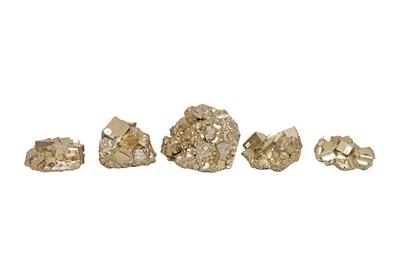 Lot 67 - A GROUP OF PYRITE (FOOL'S GOLD) CLUSTERS