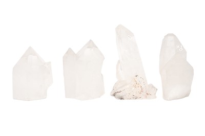 Lot 28 - FOUR CLEAR QUARTZ CRYSTAL CLUSTERS